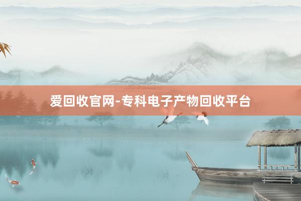 爱回收官网-专科电子产物回收平台